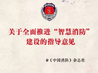 中华人民共和国公安部关于全面推进&ldquo;智慧消防&rdquo;建设指导意见
