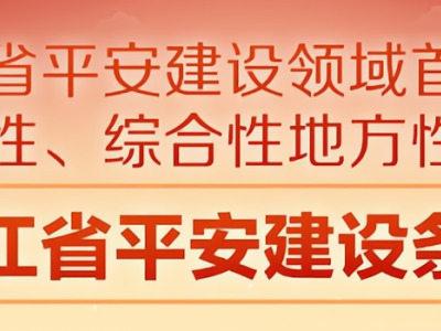 《浙江省平安建设条例》：加强安全生产、消防安全和应急管理工作